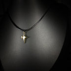 Collier Céleste Doré à Double Étoile