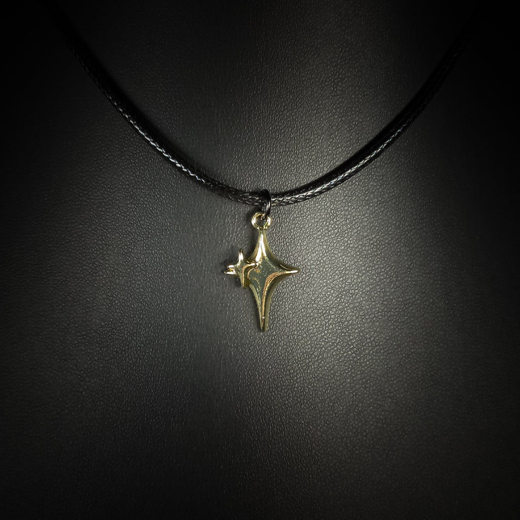 Collier Céleste Doré à Double Étoile