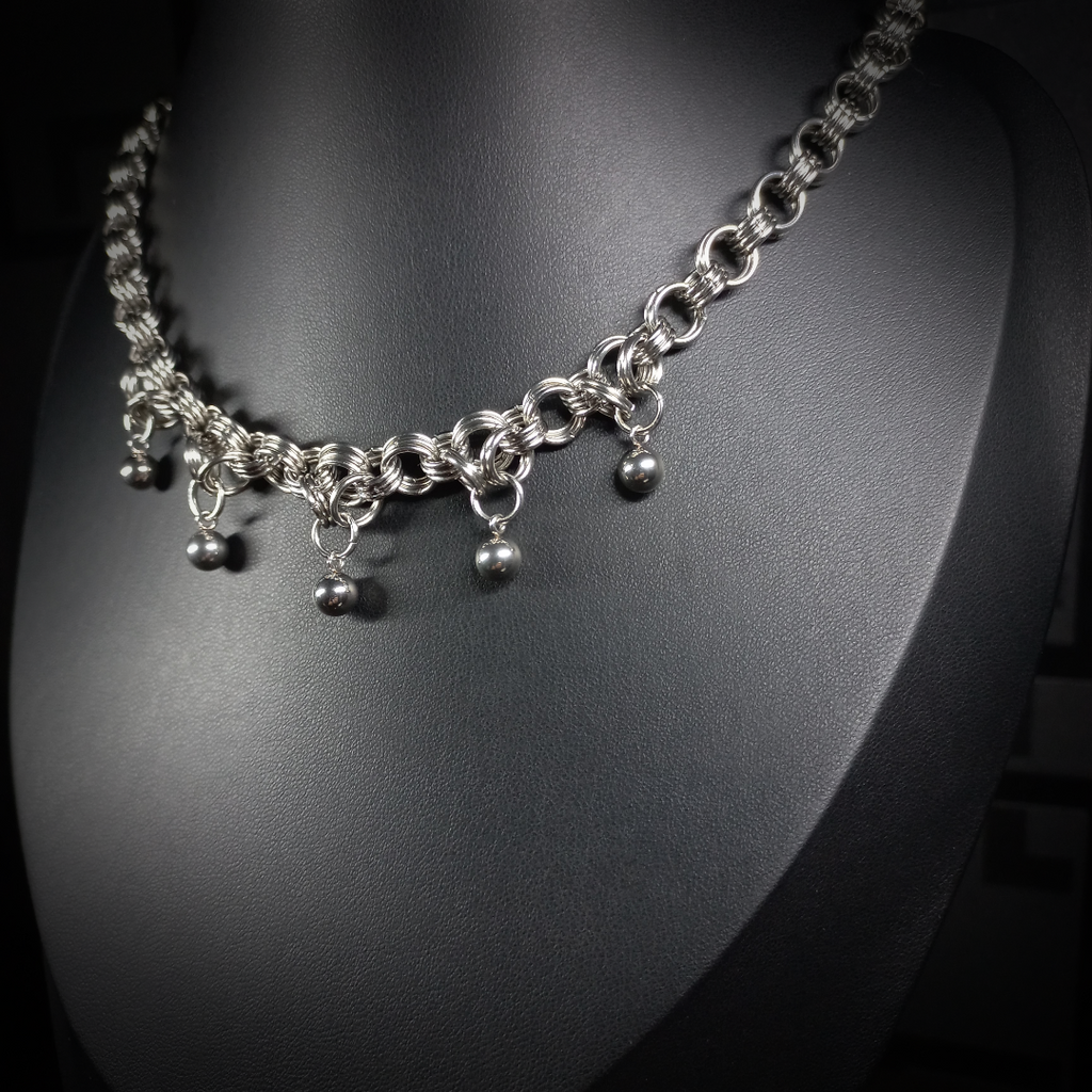 Collier Midnight – Steel Pearl