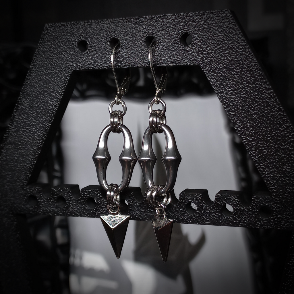 Boucles d’Oreilles à Motif Triangulaire