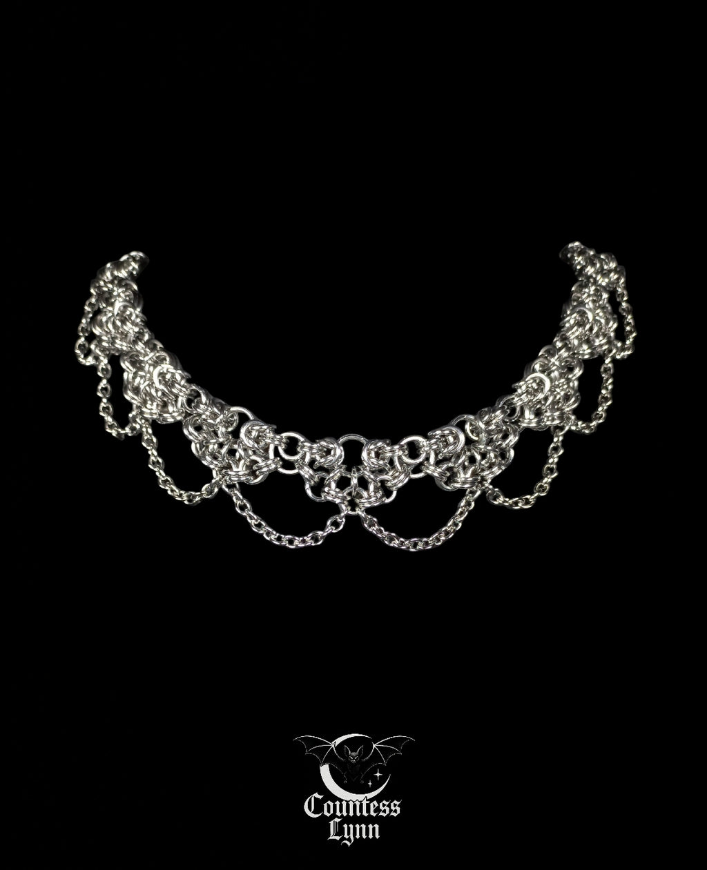 Collier Dentelle Métallique