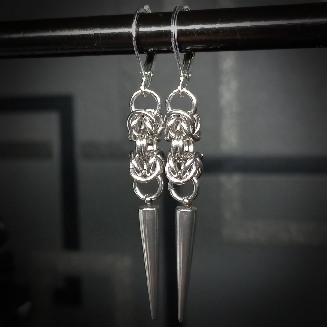 Boucles d’Oreilles Byzantines à Pointe