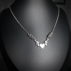 Collier Cœur Démoniaque Ailé