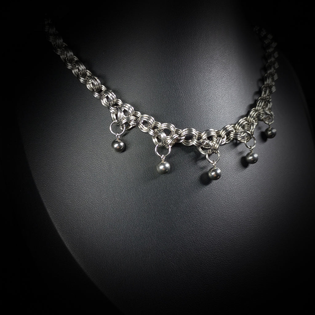 Collier Midnight – Steel Pearl