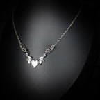 Collier Cœur Démoniaque Ailé