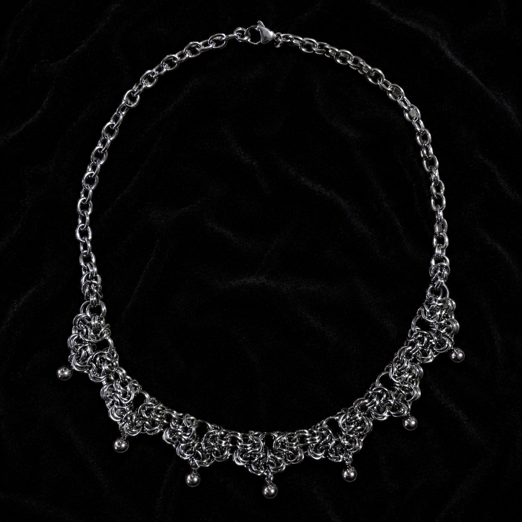 Collier Dentelle Métallique