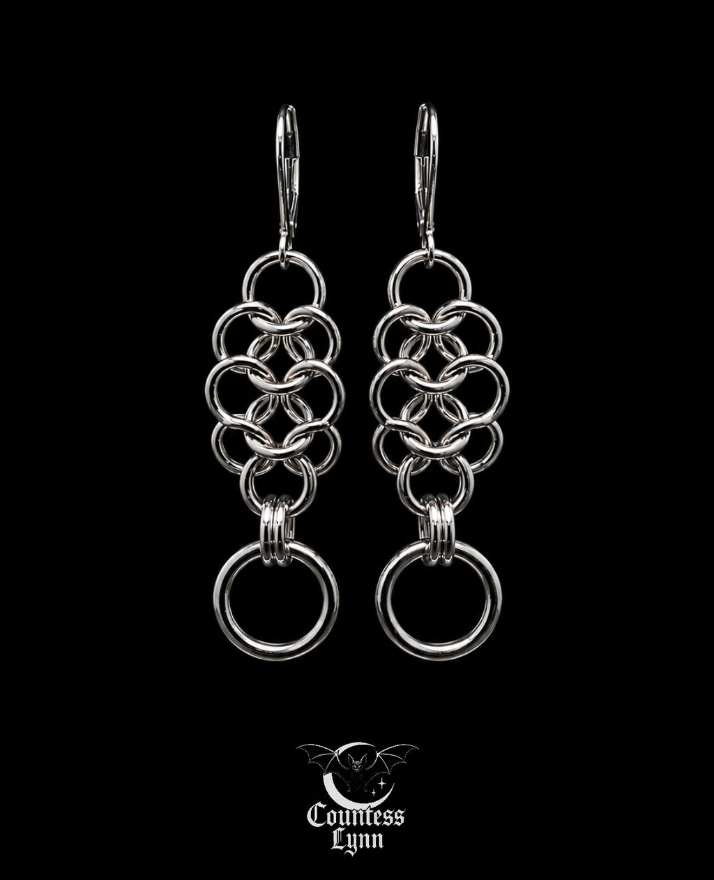 Boucles d’Oreilles Cascade Métallique