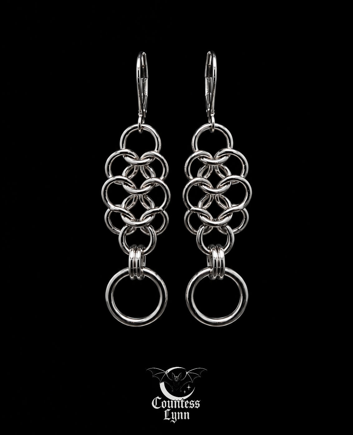 Boucles d’Oreilles Cascade Métallique