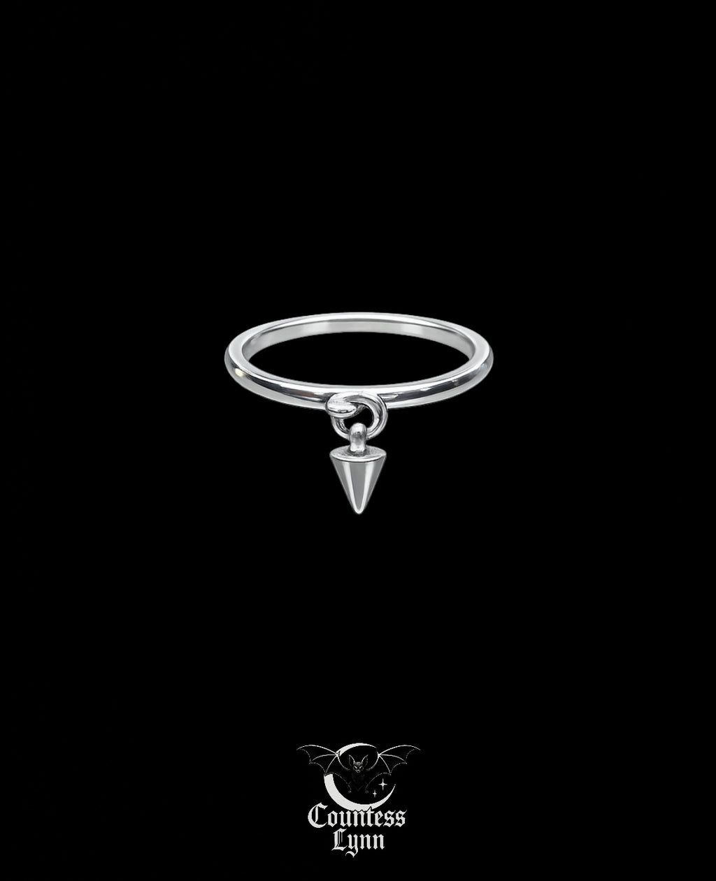 Bague à Pointe Pendante