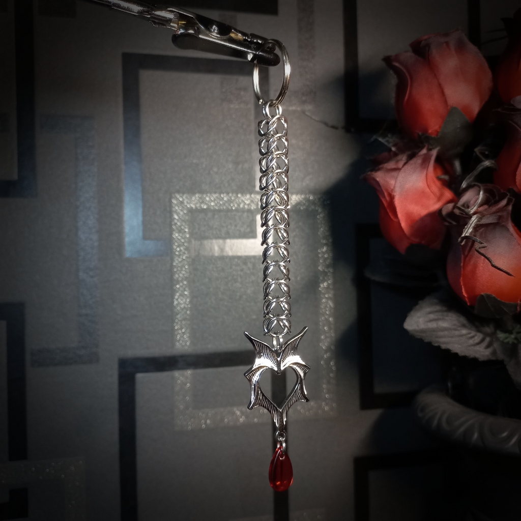 Porte-clés en Cotte de Maille – Vampire’s Heart