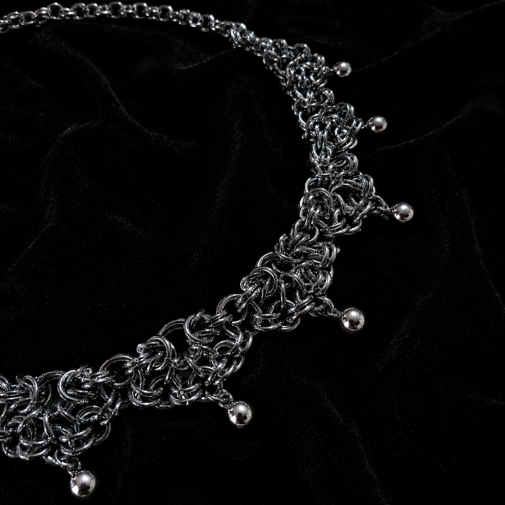 Collier Dentelle Métallique